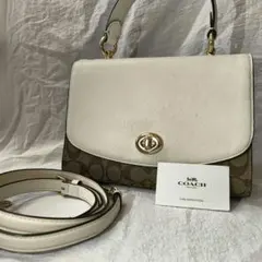 COACH シグネチャー ショルダーバッグ ハンドバッグ 2way