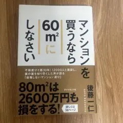 マンションを買うなら60m2にしなさい 後藤一仁のサムネイル
