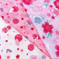 No.3079 和柄☆ハギレセット☆和風綿生地