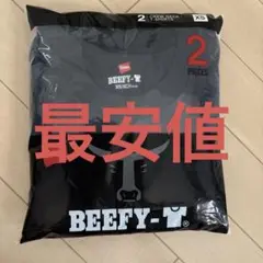 Hanes Beefy-T クルーネック Tシャツ 2枚セット XS