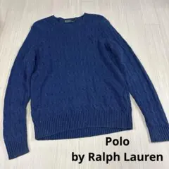 Polo by Ralph Lauren ネイビー ケーブルニット M