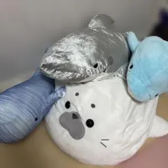 海のいきもの　おおきなぬいぐるみセットのサムネイル