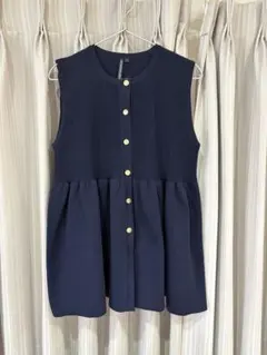 ペプラムベスト　ジレ　サイズL