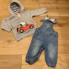 ロンパース ツナギ パーカー