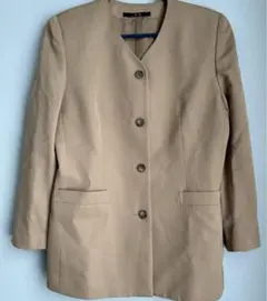 【美品】DAKS LONDON ベージュ　ジャケット 入学　卒業　七五三　個性的