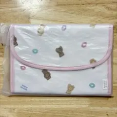 ジェラートピケ シリアルベア柄母子手帳ケース　Mサイズ　ピンク