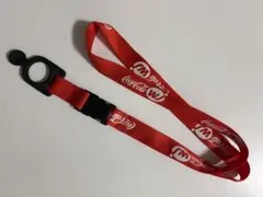 コカ・コーラ ペットボトルホルダー　ネックストラップ レッド ワンタッチ着脱のサムネイル