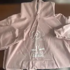 ダンスシュー フード付きスウェット ピンク