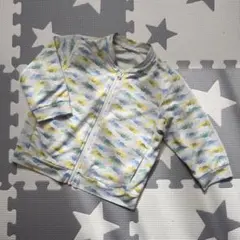 ユニクロ エアリズムUVカットメッシュブルゾン 80cm ワニ柄 オフホワイト