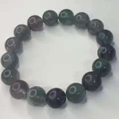 B-112 フローライトブレスレット　内径約17cm