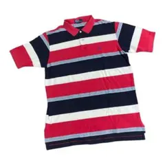 【希少】　90s POLObyRalphlauren マルチボーダー　ポロシャツ