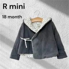 R mini フード付きアウター 上着 子供服 ベビー カジュアル おしゃれ