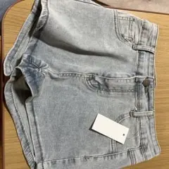 ライトブルーデニムショートパンツ