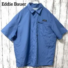 C3825 Eddie Bauer フィッシングシャツ 半袖シャツ 無地 .のサムネイル