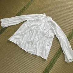 LE TIROIR ドレステリア　ホワイト 長袖シャツ M