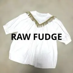 ★美品★RAW FUDGE ローファッジ　ゴールドフリンジTシャツのサムネイル