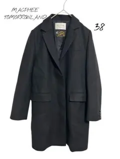 MACPHEE TOMORRONLAND チェスターコート カシミヤ混　羽織38