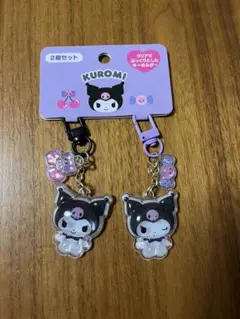 クリアでぷっくりとしたキーホルダー　クロミ