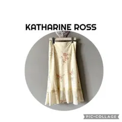 KATHARINE ROSS 花柄刺繍 フレアロングスカートのサムネイル