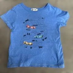 KP BOY 半袖Tシャツ 110cm 電車柄 ブルーのサムネイル