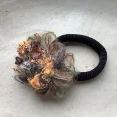 花モチーフ ヘアゴム