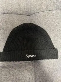 Supreme 黒 ニット帽
