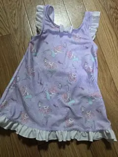 110cm プリンセス アリエル紫色 ワンピース水着