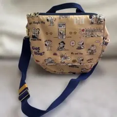 PEANUTS スヌーピー 2WAY ショルダーバッグ極美品　内ポッケトいっぱい