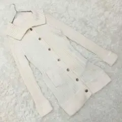 『any sis』 エニィスィス (2) ロングニットカーディガン ベルト付き