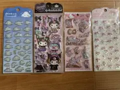 シナモロール・ハローキティ・マイメロディシールセット