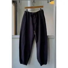 COMOLI 24AW 製品染ドローストリングパンツ　サイズ3 ネイビー