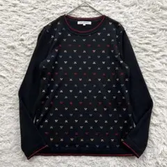 LEONARD SPORT 花柄 刺繍 ハイネック ロング ニット セーター - メルカリ