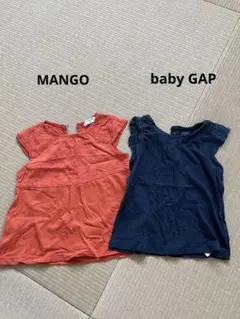 baby gap mango トップス　80 85 90 95 フレンチスリーブ