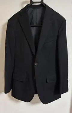 テーラードジャケット　黒色　ビームスハート　カノニコ　生地　モヘヤ