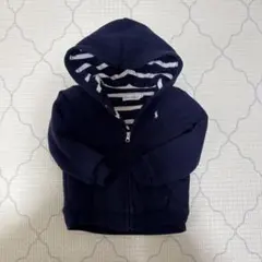 【美品】Ralph Lauren フード付きパーカー 80cm ネイビー