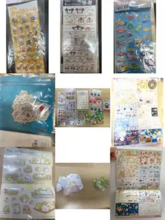 シールセット 何枚か使用したのもあります。