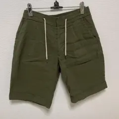ベルウィッチ ショートパンツ コットン リネン44 オリーブのサムネイル