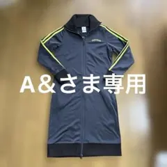 アディダス adidas ジャージワンピース ダブルジップ レディースM