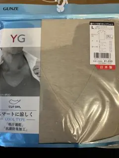 新品GUNZE メンズインナー　2枚セット　Lサイズ　ベージュ