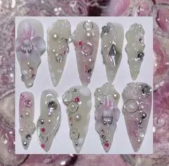 シズニルック ネイルチップ y2k ピアス ニュアンス 姫ギャル ウィッシュコア