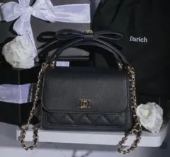 Darich♡ノベルティ♡2WAYフラップスクエアバッグ♡ブラック