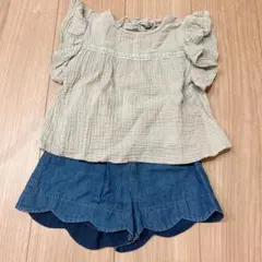 アプレレクール スカラップショートパンツ 韓国 CHLOESELECT トップス