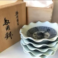 てっさい堂　猪口　古伊万里　染付　シルバー　セットA　(トレイ含まず) てっさい堂 猪口 古伊万里 染付 シルバー セットA (トレイ含まず