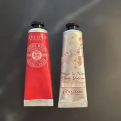 【即発送】ロクシタン ハンドクリーム 2本30ml ローズ、チェリーブロッサムのサムネイル