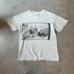 値下げ依頼】歓迎 nirvanaニルヴァーナ90sフォトTシャツ白【M】 - メルカリ