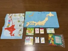 くもんの日本地図パズル　土台・基本・発展ピース 送料込！