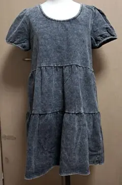 ストレッチデニム　ミニワンピース　Mのサムネイル