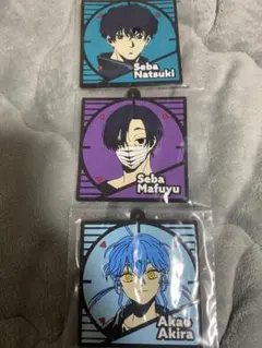 一番くじ　サカモトデイズ　勢羽夏生、勢羽真冬、赤尾晶ラバーコースター