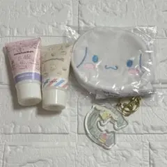 【まとめ売り4点】シナモロール キキララ ハンドクリーム ポーチ キーホルダー