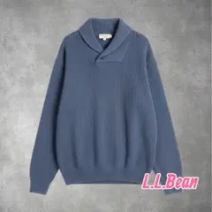 L.L.Bean ショールカラー ニット コットン XL 0-72-916